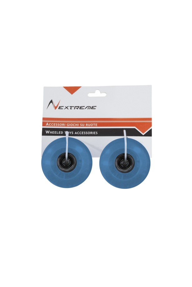 235 COPPIA RUOTE  AZZURRE PER LONGBOARD